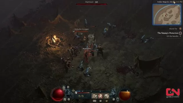 diablo 4 swamps protection bug find bandit camp issue fix