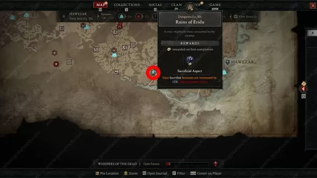 ruins of eridu location in diablo 4