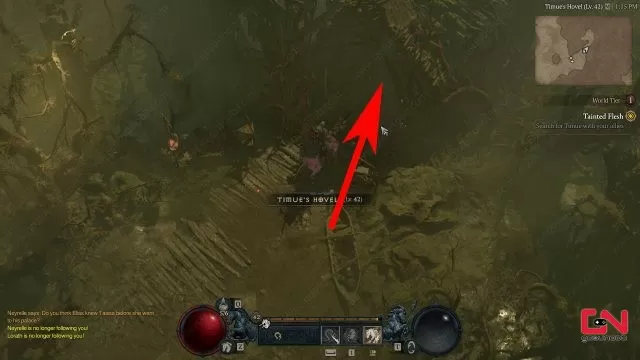 where to find timue tainted flesh location diablo 4