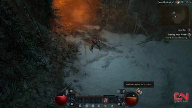 Can't Enter Forest Clearing Burning from Within Diablo 4 Season 1