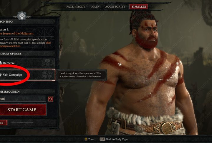 diablo 4 skip campaign or not in season 2