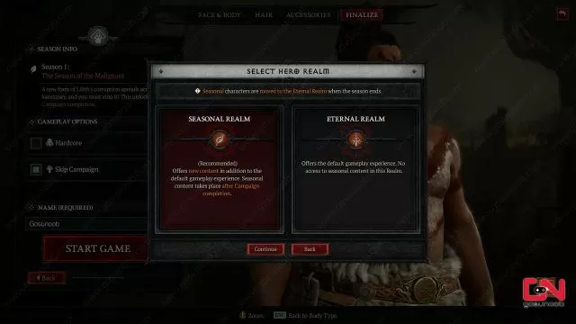 how to create seasonal character diablo 4