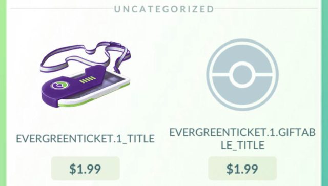 pokemon go evergreen ticket