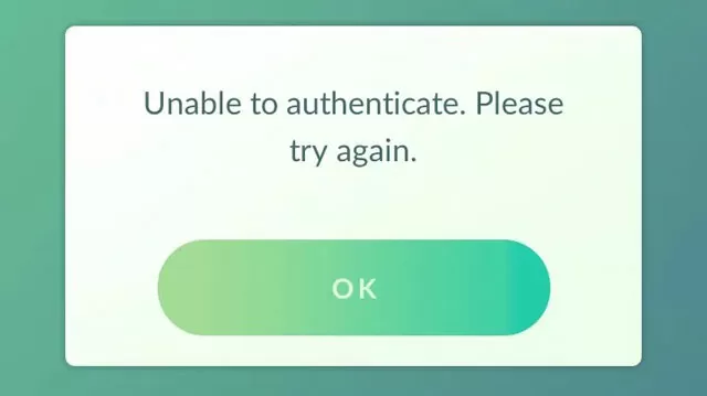 pokemon go unable to authenticate error fix 2023