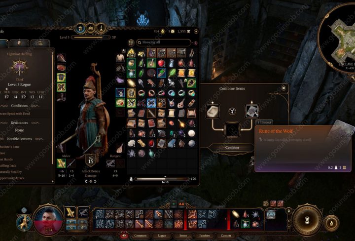 bg3 enclave library rune of the wolf