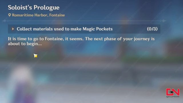 collect materials to make magic pockets genshin impact