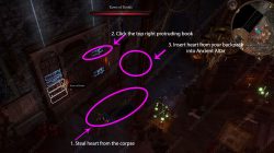 how to solve bg3 balthazar room puzzle with protruding book