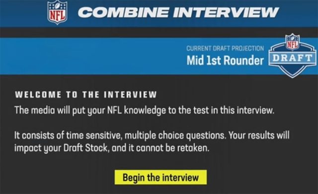 madden 24 combine interview answers