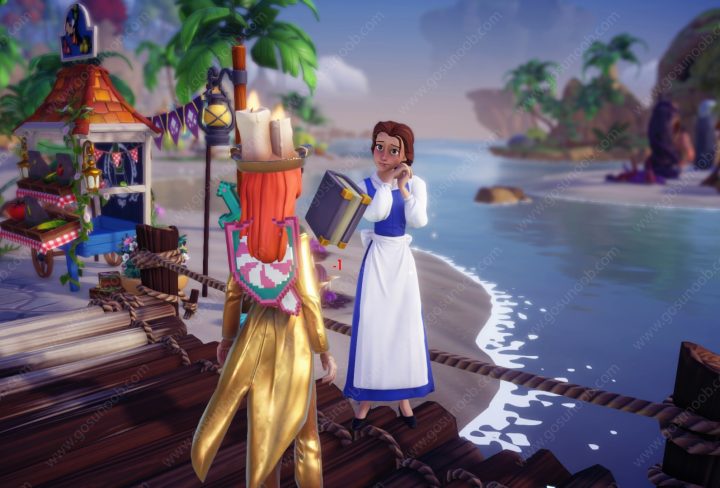 Book from Waters, Buried on the Beach, Book Hunt Disney Dreamlight Valley