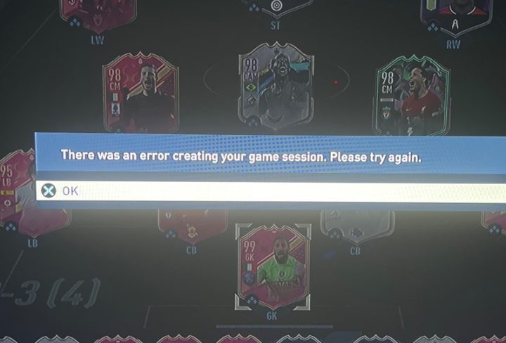 FIFA 23 There Was an Error Creating Your Game Session