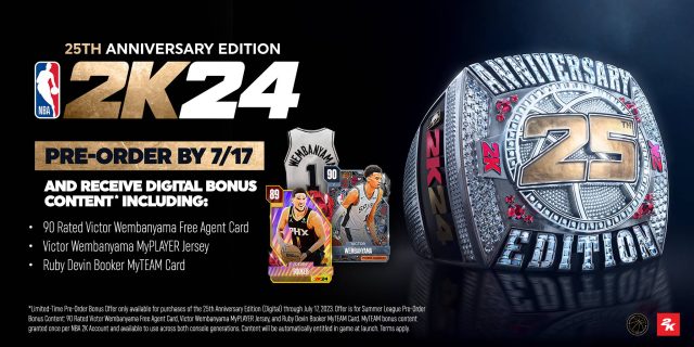 NBA 2K24 25th Anniversary Edition Bonus Content Not Showing