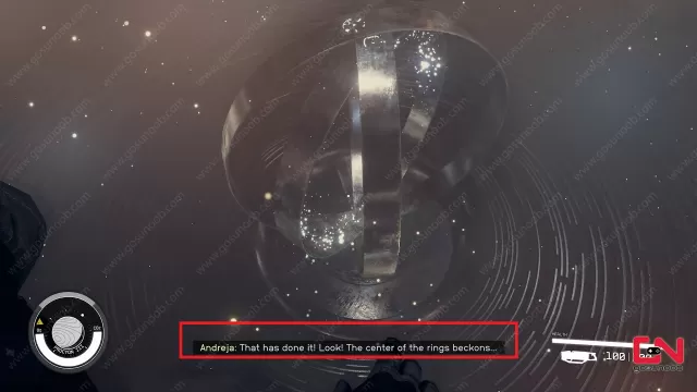 Starfield Floating Rings Puzzle in Temple Eta Solution