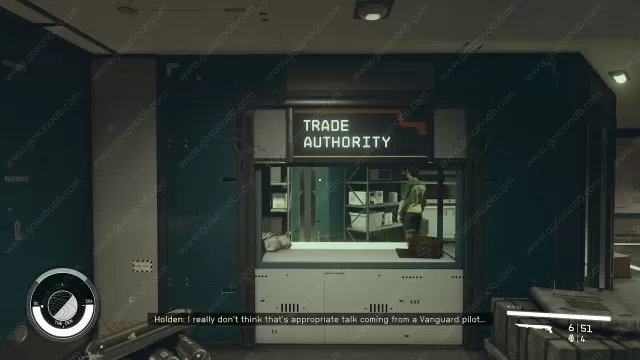 Sell your Contrabands at the Trade Authority there