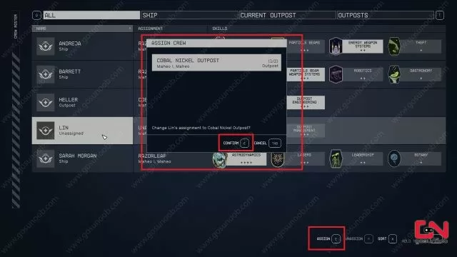 How to Assign Crew Members to an Outpost in Starfield