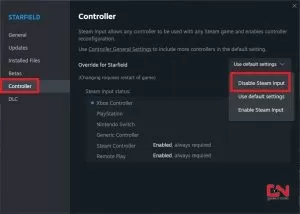 Starfield PS4 or Xbox Controller is Not Working on PC (Steam)