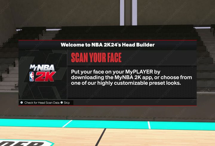 nba 2k24 scan your face not working head builder stuck at 50%