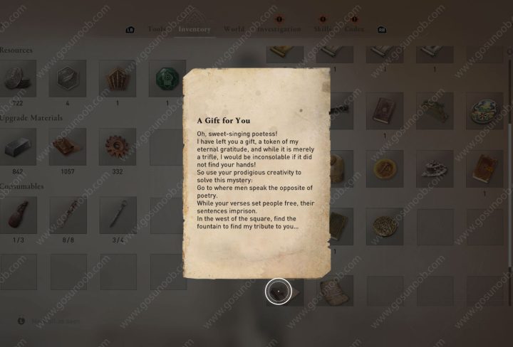 A Gift for You Enigma AC Mirage Mystery Solution