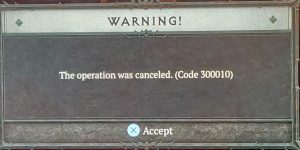 Diablo 4 300010 Error Code