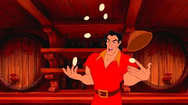 In Beauty and the Beast, How Many Eggs Does Gaston Eat