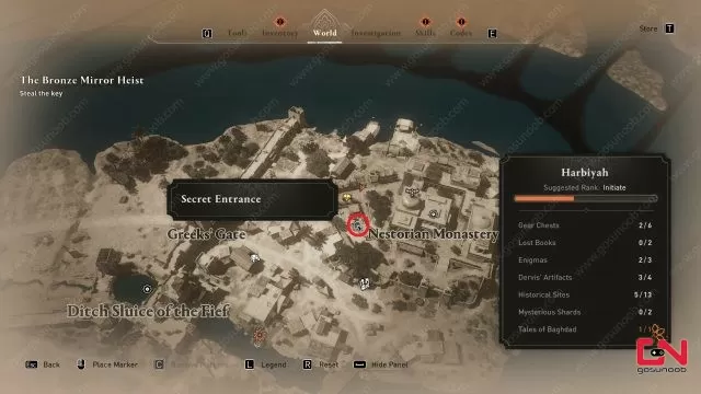 How to Get the Lost Book in the Nestorian Monastery in AC Mirage Map