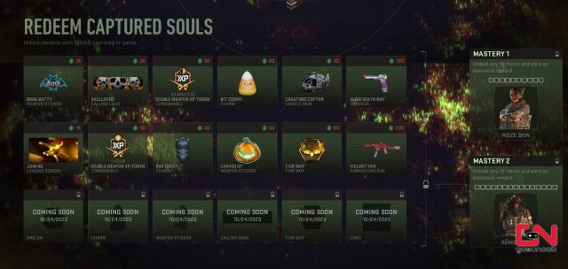 MW2 & Warzone Haunting Soul Capture Event Rewards