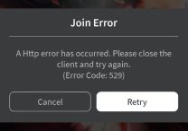 Roblox HTTP Error Code 529 Fix