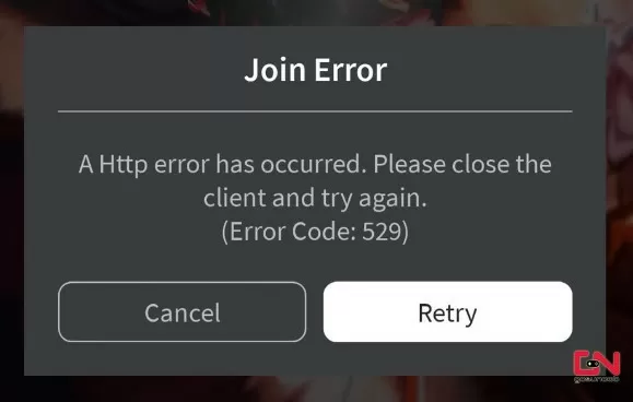 Roblox HTTP Error Code 529 Fix