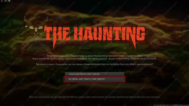 Select this option to to Turn Off Jumpscares in MW2 & Warzone