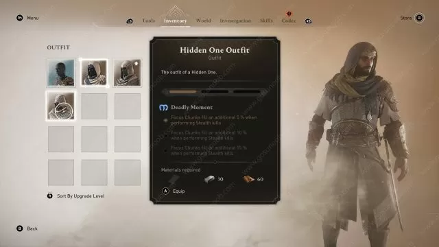 The Hidden One Outfit AC Mirage