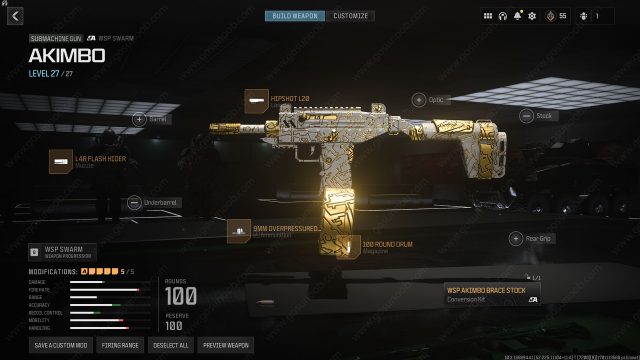 Best WSP Swarm with Yellow Jacket Akimbo Brace Stocks build for weekly challenge
