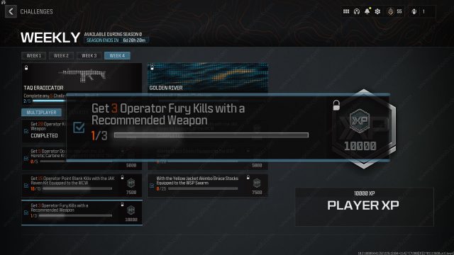 How to get 3 Operator Fury Kills With a Recommended Weapon in MW3
