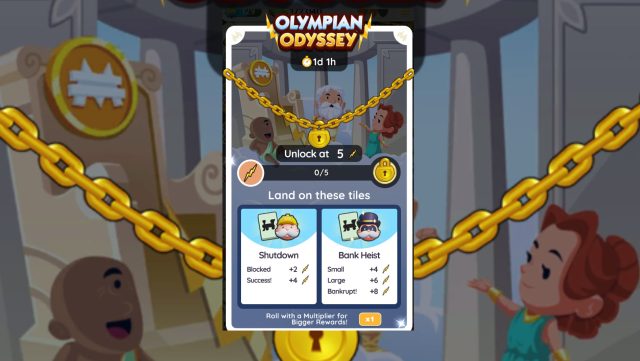 Monopoly Go Olympian Odyssey Rewards November 