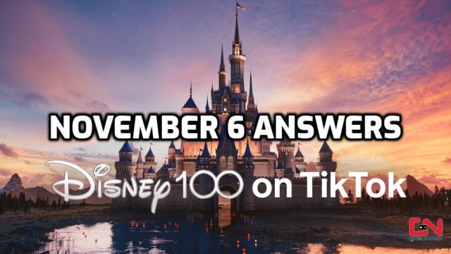 Today's TikTok Disney 100 Quiz Answers Nov 6