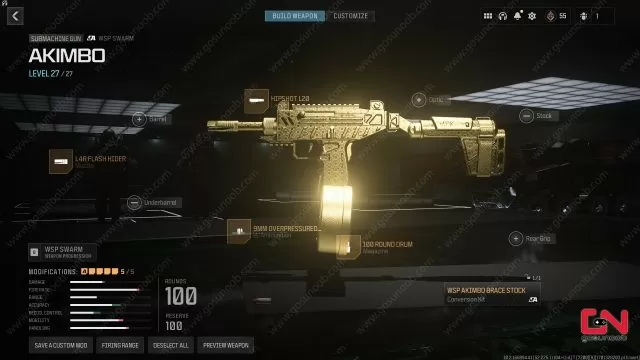 Yellow Jacket Akimbo Brace Stock MW3