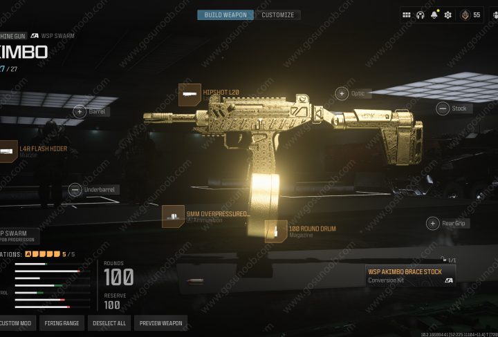 Yellow Jacket Akimbo Brace Stock MW3