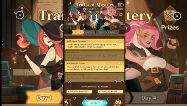 afk arena Trails of Mystery Day 1