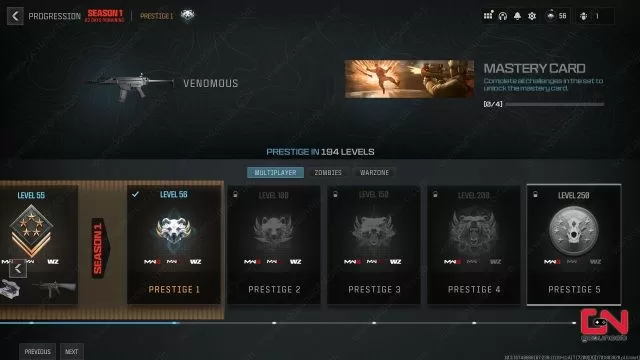 mw3 prestige system season 1 explained