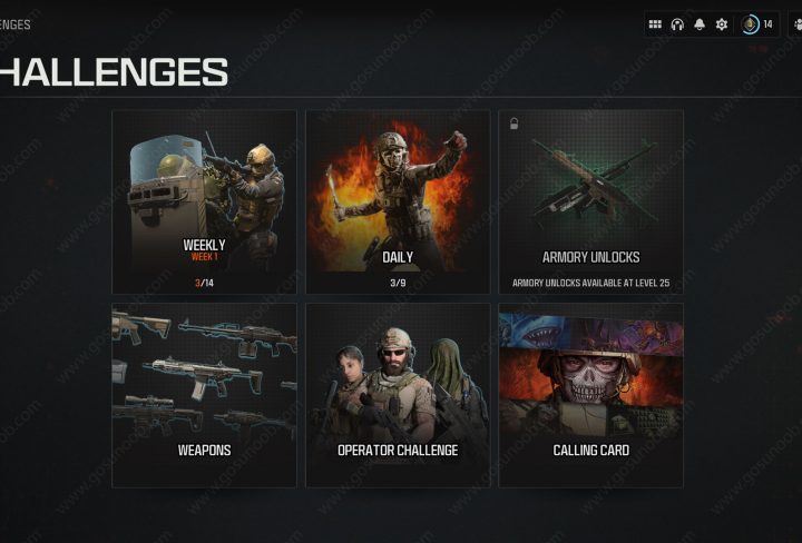 mw3 view challenges after level 25