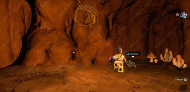 How to Get Knotroot Wood in Caves in Lego Fortnite