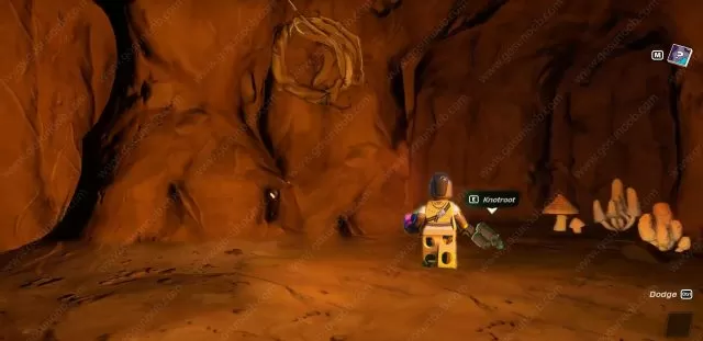 How to Get Knotroot Wood in Caves in Lego Fortnite