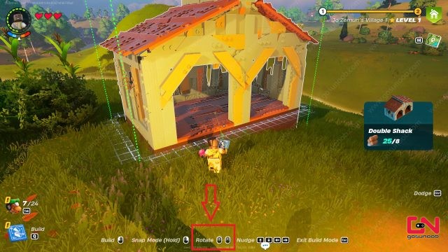 How to Rotate Buildings and Furniture in Lego Fortnite?