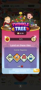 Land on these tiles to earn points in Twinkle Tree