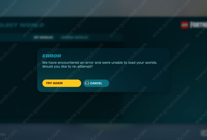 Lego Fortnite Unable to Load Your Worlds Error Fix