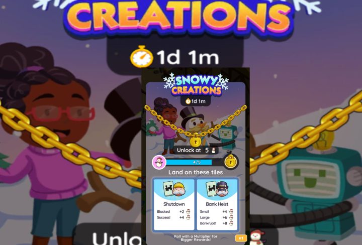 Monopoly GO Snowy Creations Milestone Rewards