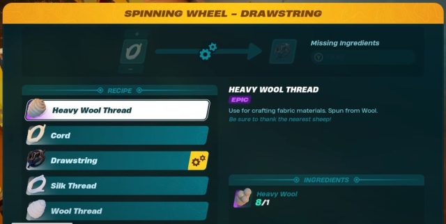Where to Find Heavy Wool in Lego Fortnite, Get Wool Thread