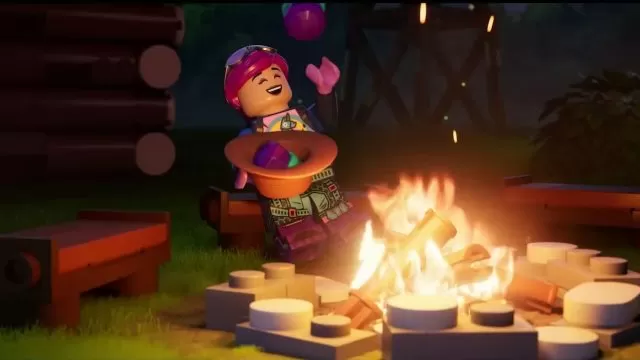how to build campfire lego fortnite