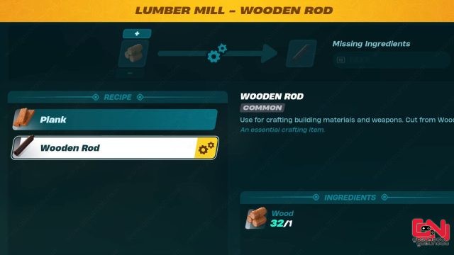 how to get wooden rod in lego fortnite