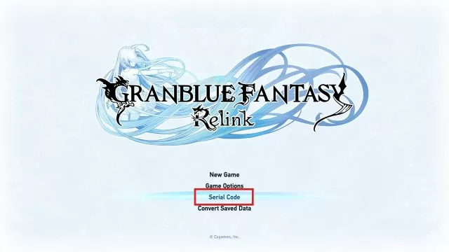 Granblue Fantasy Relink Serial Code Redeem Guide