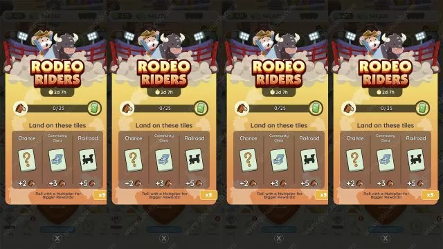 Monopoly Go Rodeo Riders Levels & Rewards List