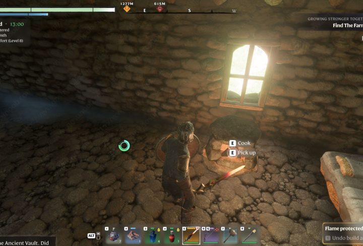 enshrouded unable to cook on stone fireplace